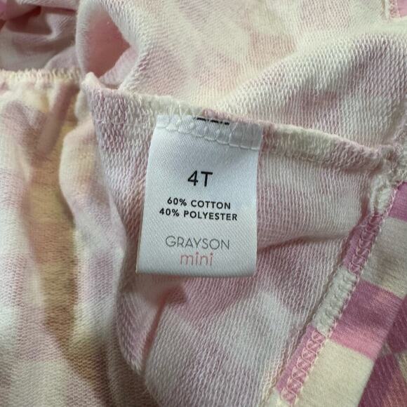 Grayson Mini Toddler Girl 4T Checkered Pink Dress NWT - Picture 4 of 5